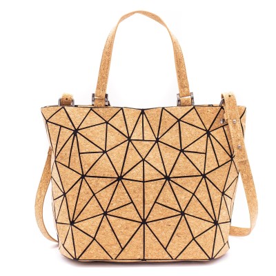 Cross-road, Geometric Cork Handbag for Women BAG-2207