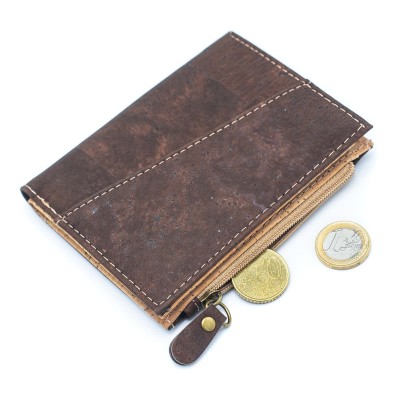 Classic Brown Cork Bifold wallet- BAG-2072