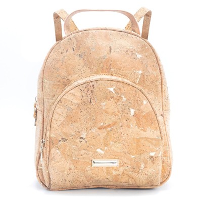 Natural cork Molten Gold Flap Daily ladies backpack BAG-2260