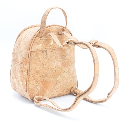 Semplice zaino da donna in sughero Golden Cork BAG-2259