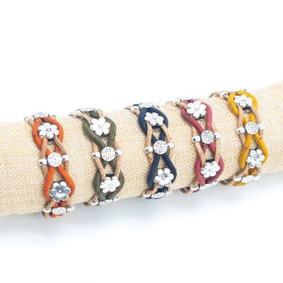 Floral Cork handmade bracelet DBR-031-MIX-5