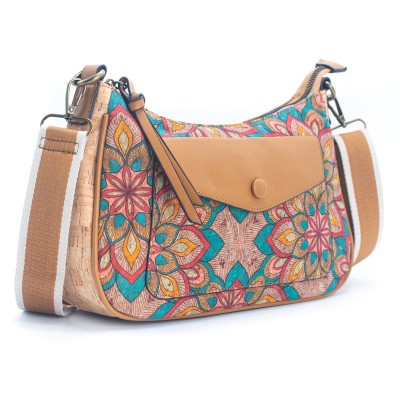 Natural Cork printed pattern women's messenger bag BAGD-352