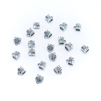 20PCS For 5mm leather antique silver 5mm round Jewelry supply Findings Components-D-5-5-257