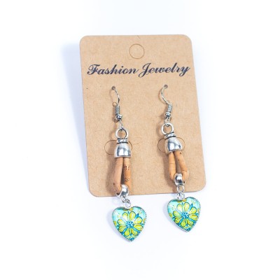 Dangler Cork ladies earrings-ER-148-MIX-5-RANDOM