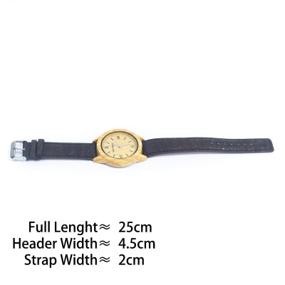 Cork Watch Set - Two Color Watch Strap - Unisex Cork Fashion Watch WA-239-BOX(with box)