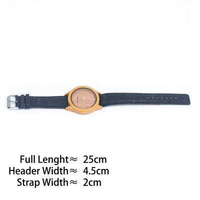 Cork Watch Set - Two Color Watch Strap - Unisex Cork Fashion Watch WA-286-BOX(with box)