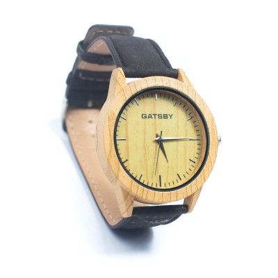 Cork Watch Set - Two Color Watch Strap - Unisex Cork Fashion Watch WA-329-BOX(with box)