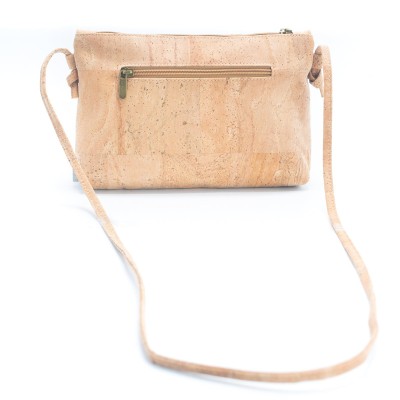 Natural Cork and Printed Design Women's Crossbody Bag BAG-2274