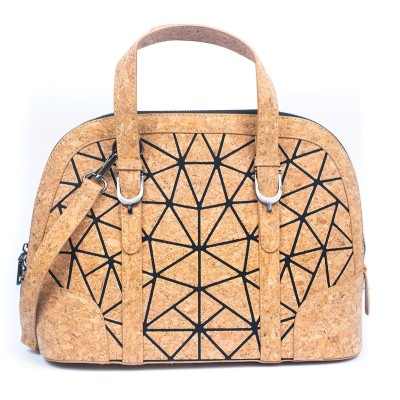 Geometric Cork Handbag for Women BAG-2262