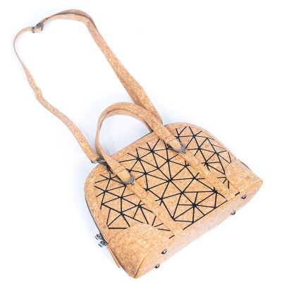 Geometric Cork Handbag for Women BAG-2262