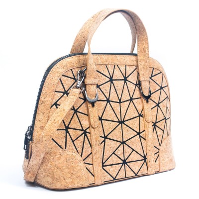 Geometric Cork Handbag for Women BAG-2262