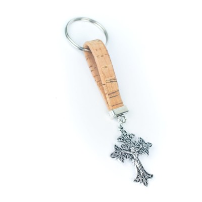 cork handmade  keychain  I-01-A-MIX-10