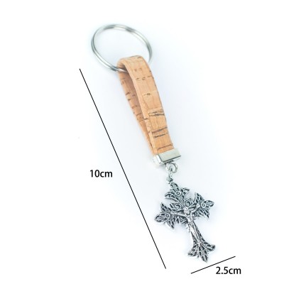 cork handmade  keychain  I-01-A-MIX-10