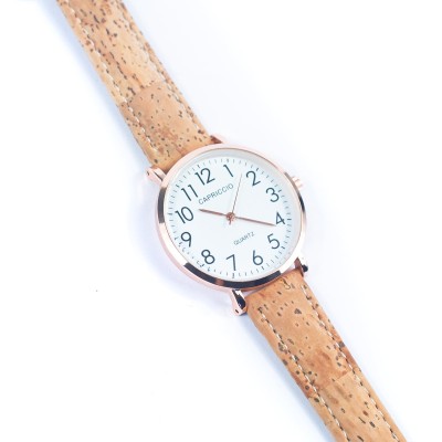 Natural Cork watch women fashion Watch WA-407（with random box）