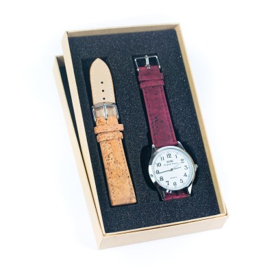 Natural Cork watch Unisex fashion Watch WA-412-BOX（with box）