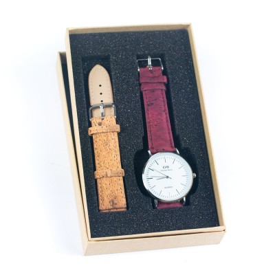 Natural Cork watch Unisex fashion Watch WA-414-BOX-1（with box）