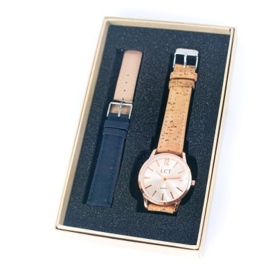 Natural Cork watch Unisex fashion Watch WA-419-BOX-A/B/C/C/D/E（with box）